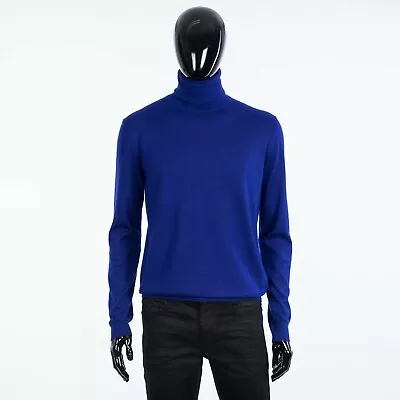 BERLUTI 1070$ Purple Cashmere Turtleneck Sweater - 1895 Embroidery • $427.50