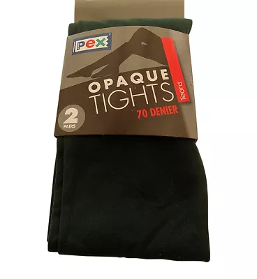 £9.99 • Buy Opaque Pex Tights 70 Denier Lycra, 2 Per Pack Colour Bottle