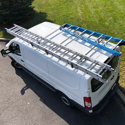 Heavy Duty 3 Bar Ladder Roof Rack Fits: Transit Cargo Van Low Roof White • $157.28