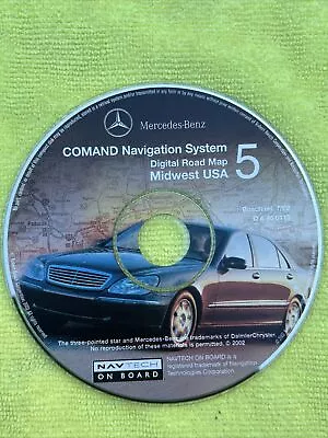 1999 2000 Mercedes S S420 S430 S500 S600 C Navigation Map Cd 5 Midwest Il Oh Wi • $26.99