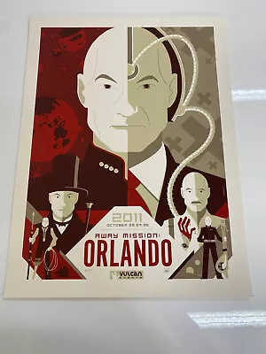 The Many Faces Of Patrick Stewart 2011 By Tom Whalen Art Poster Mondo Star Trek • $120