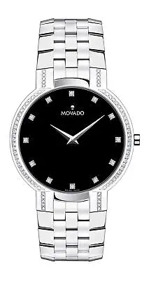 Movado Men's Faceto Stainless Steel Watch With Concave Dot Museum Dial Silver... • $1946.99