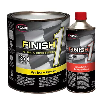 Acme FS514-1 Finish 1 4.1 VOC White Enamel Sealer Undercoat Medium Gallon Kit • $101.26