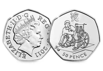 London Olympic 2012 50p Coin - Boccia • £2