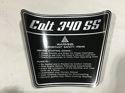 NOS Polaris 74 Colt 340 SS Gas Tank Decal Vintage Snowmobile 7071297 • $43