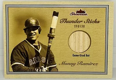 2003 Fleer Showcase Manny Ramirez Game-Used Bat Piece Patch GU /899 BOS Red Sox • $3.49