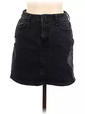 Mossimo Supply Co. Women Black Denim Skirt 10 • $14.74