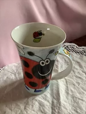 Dunoon Big Bugs Design By Jane Brookshaw Tall Stoneware Mug Ladybird • £2.20