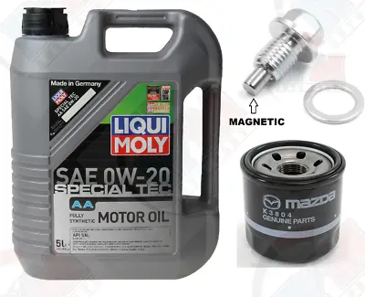 SKYACTIV® Oil Filter 1WPE-14-302 + 5QTS 0w20 Lubro MOLY Oil + MAGNETIC For MAZDA • $79.75