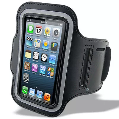 Sports Running Jogging Armband Waterproof Case Cover For IPhone 4 4s Black • £3.27