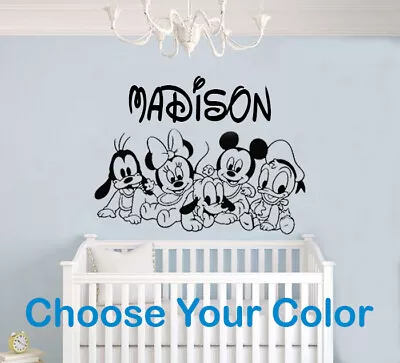 Mickey Mouse Minnie Mouse Disney Wall Decal Stickers Nursery Room Donald Pluto  • $14.99