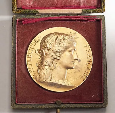 $5.50 • Buy 1890s, France (3rd Republic). Silver Military Shooting Award Medal W. Box!