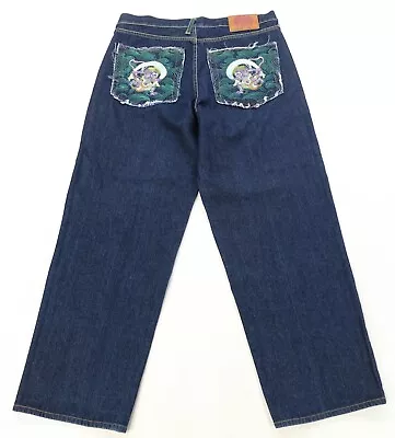 Rare VTG RMC Martin Ksohoh Monkey Ape Pockets Lot 1002 Denim Jeans 2000s SZ 38 • $79.99