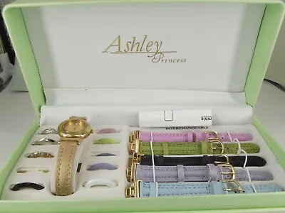 $14 • Buy Ashley Princess Quartz Interchangeable 8 Frames And 6 Bands Wrist Watch