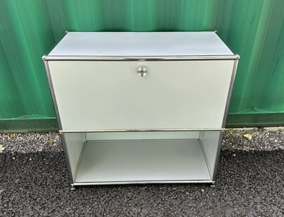 USM Haller Storage Unit In Matte Silver • £735