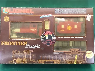 Lionel Frontier Freight 8-81002 Santa Fe Train Set G Large Scale - WORKS • $179