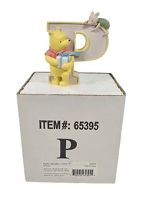 Disney Michel & Co Classic Pooh Alphabet Letter “P” Figurine Winnie The Pooh • $16.99