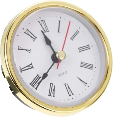 Clock Craft Quartz Movement 2-1/2  Round Roman Number Clocks Head Insert • $11.99