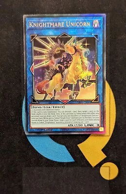 RA01-EN043 Knightmare Unicorn Alt Art Prismatic Ultimate Rare 1st Edition YuGiOh • £2.05