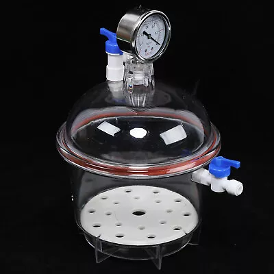 Vacuum Desiccator Jar Polycarbonate Plastic Vacuum Dryer Laboratory Dessicator • $57.95