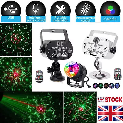 £11.99 • Buy 480Patterns LED Laser Stage Light Projector RGB Party Home DJ Strobe Disco Light