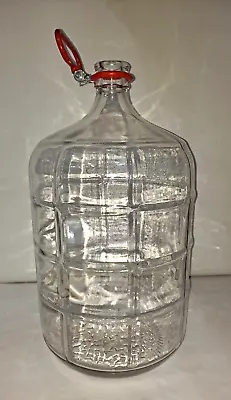 Vintage 5 Gallon Glass Carboy bottle Made In Italy 18.9 Lts W/ Handle • $89