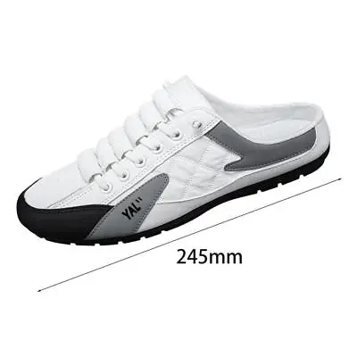 Men Slip On Mule Sneakers Casual Sports Shoes  Walking Shoes Backless Sneakers • £14.72