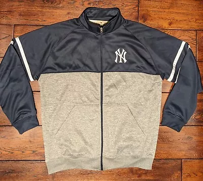 Fanatics New York Yankees Men's Full Zip Sweatshirt Blue & Gray Size 2XLT - NWT • $29.99