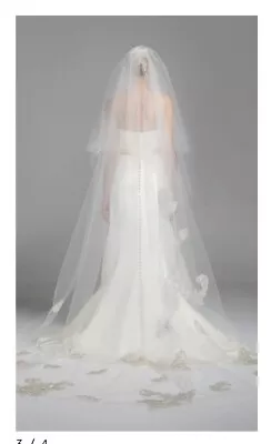 NWT Cathedral Length Ivory Tulle Veil • $75