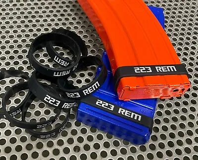 10 PACK Of  223 Rem Magazine ID Bands PREMIUM QUALITY THICKER Free Shipping! • $16.99