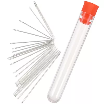 Convenient Big Eye Needles With Clear Bottle For DIY Craft-BM • $6.26
