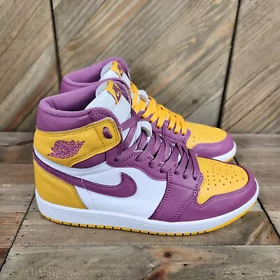 Nike Air Jordan 1 Retro High OG Brotherhood Mens Size 8.5 Purple 555088-706 • $69.95