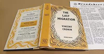 £2.95 • Buy The Last Migration Vincent Cronin Hardback Reprint Society 1959  Ref BB14
