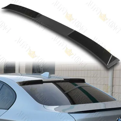 For 11-16 Bmw 5-series M5 F10 W-power Black Rear Roof Visor Window Spoiler • $69.24