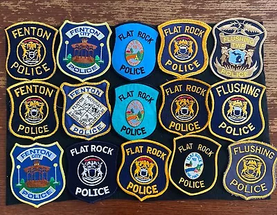 Vintage Obsolete State Of Michigan Police Patches Mixed  Lot Of 15 Item 227 • $10.50