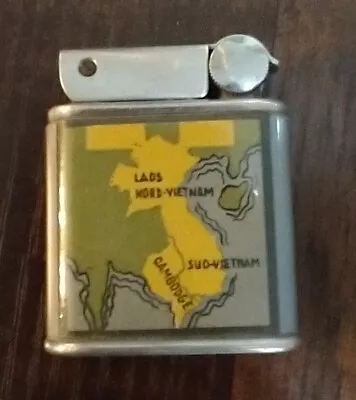 Vintage Vietnam Map Lighter/Unique Lighter Rare Maker Made In Germany? • $47.99