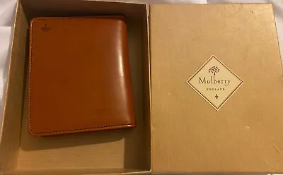 Vintage Boxed Mulberry Small Brown Leather Golf Scorer Address Book  Filofax Vgc • £78