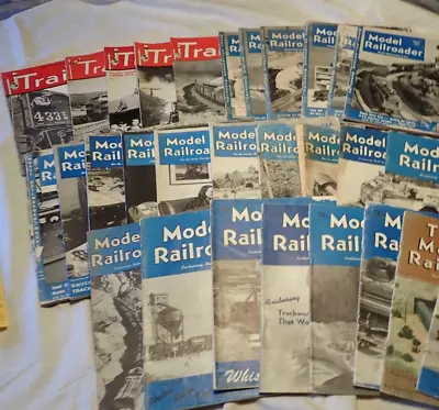 The Model Railroader Magazine & Trains - Lot Of 28 Issues 1941 - 1952 • $56.99