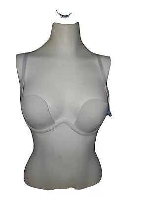 Lady Princess Ultra Deep U Plunge Push Up Sexy Bra WHITE SIZE 36B • $7.99