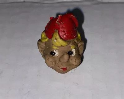 Vintage 1950s Kelloggs Cereal Promo Rice Krispies Crackle Rubber Face Toy Ring • $93.74