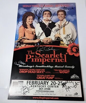 $32.50 • Buy The Scarlet Pimpernel Musical Theater Broadway Signed Poster 14  X 22 