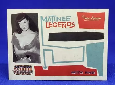 2015 Panini Americana Matinee Legends Bettie Paige - #2 • $2.95