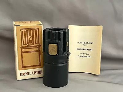 Vtg OMNIDAPTOR Model 100 Universal 45 Rpm Record Stacking Adaptor W/Box/Booklet • $18.99