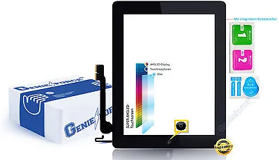 Touch Screen Glass Digitizer For Apple IPAD 4 With Original Lva F Cable Black ֎ • £30.96