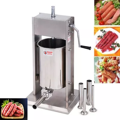 Commercial Vertical Sausage StufferStainless Steel Meat Sausage Stuff 5L  • $204.75