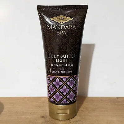 Mandara Spa 200ml Shea & Coconut Body Butter Light Discontinued Rare UK • £28