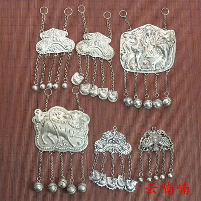 Tribal Pure Handmade Miao Silver Tassels DIY Ornament Accessories Pendant 1piece • $25