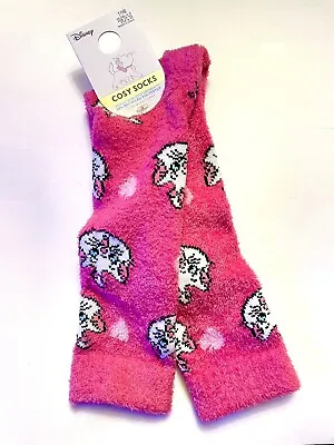 Disney Marie Aristocats Pink Warm Cosy Socks Bed Socks 4-8 UK Womens • £10.49