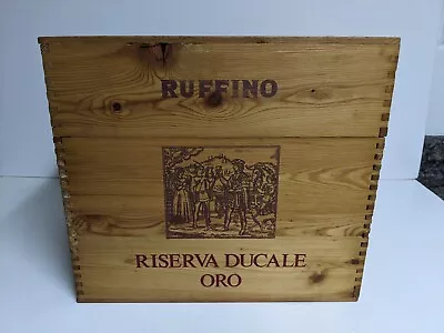 Vintage Ruffino Wine Wooden Crate • $25.90