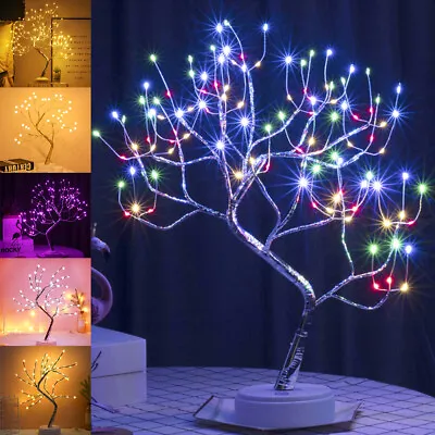 £15.71 • Buy Battery/USB LED Bonsai Twig Tree Lights Christmas Birch Tree Table Lamp Light Up